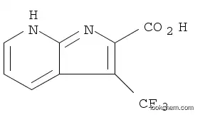 Molecular Structure of 1204475-74-0 (1H-Pyrrolo[2,3-b]pyridine-2-carboxylic acid, 3-(trifluoromethyl)-)